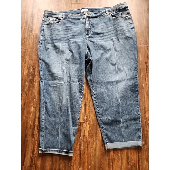 Lane Bryant Midrise Boyfrien Fit Jeans Womens Size 28 Signature Fit Flex... - Picture 1 of 7